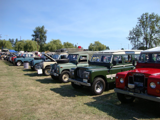 Land Rover lineup at Portland, Oregon’s All British Field Meet.